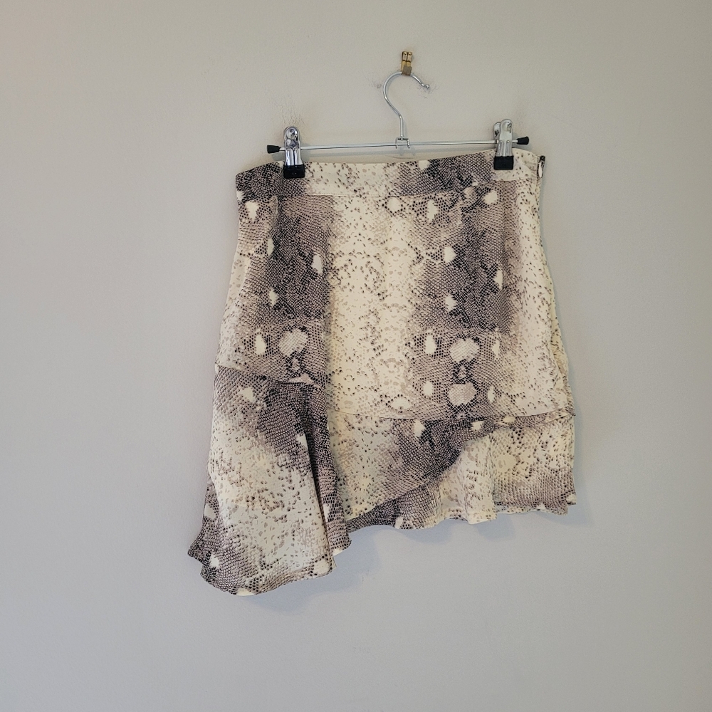 Nasty Gal Collection Snake Print Slither Away Mini Skirt